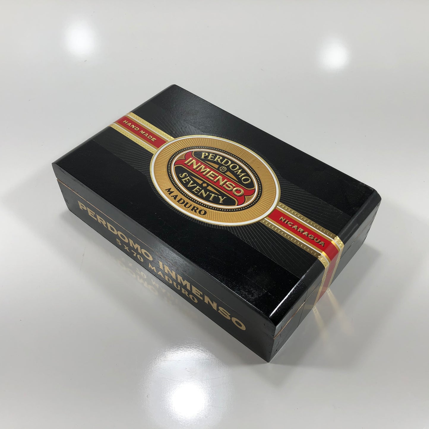 Perdomo Inmenso 5x70 Maduro Empty Wooden Cigar Box 9.75x6x2.75