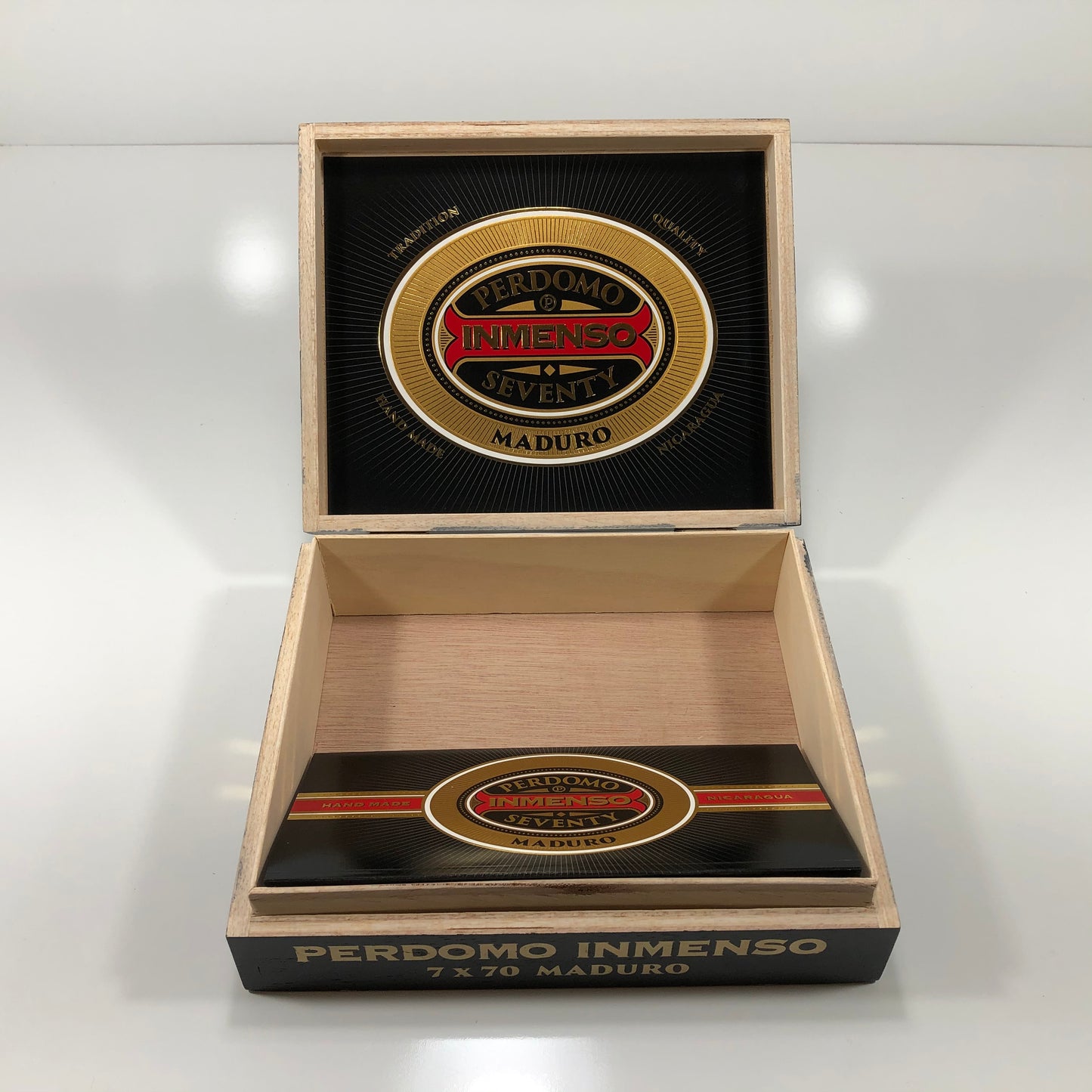 Perdomo Inmenso 7x70 Maduro Empty Wooden Cigar Box 9.75x8x2.75