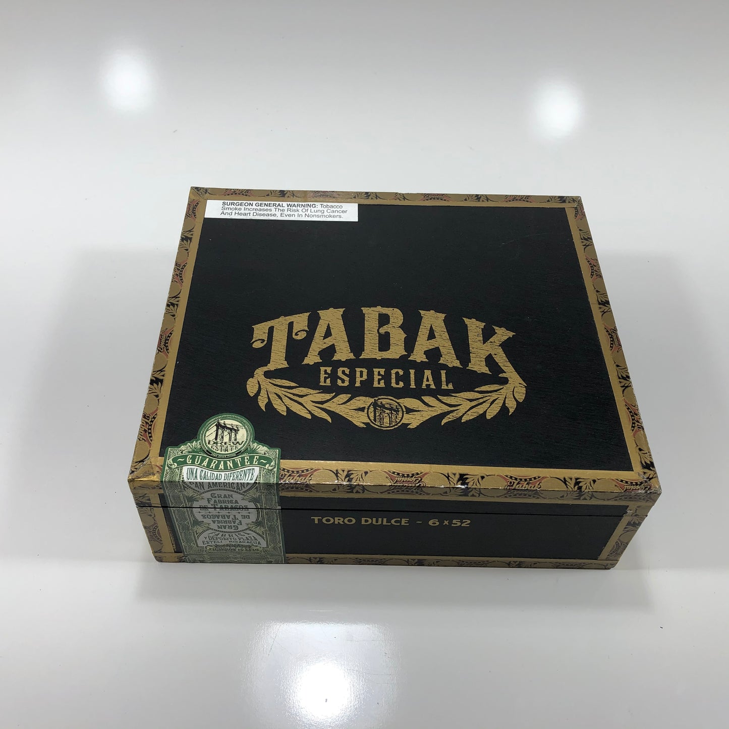 Tabak Especial Toro Empty Wooden Cigar Box 9.25x8x3