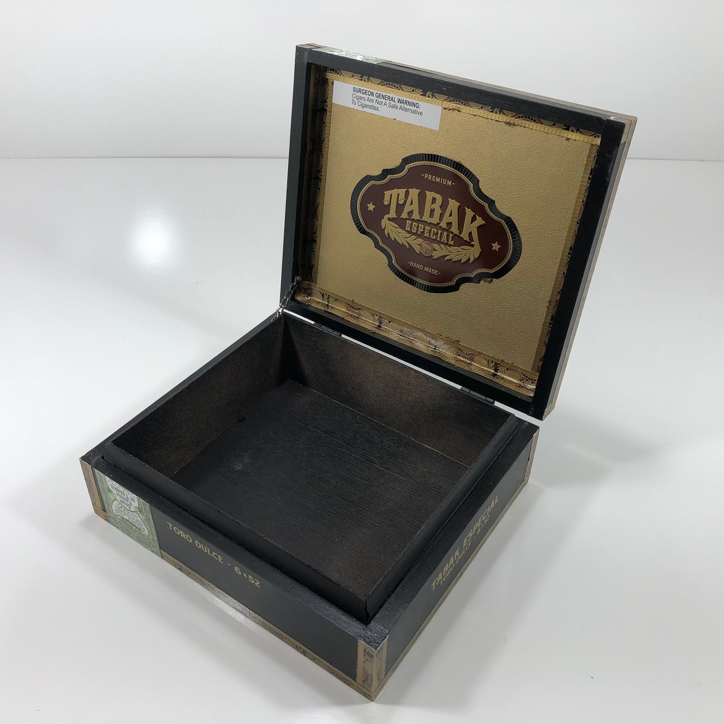 Tabak Especial Toro Empty Wooden Cigar Box 9.25x8x3