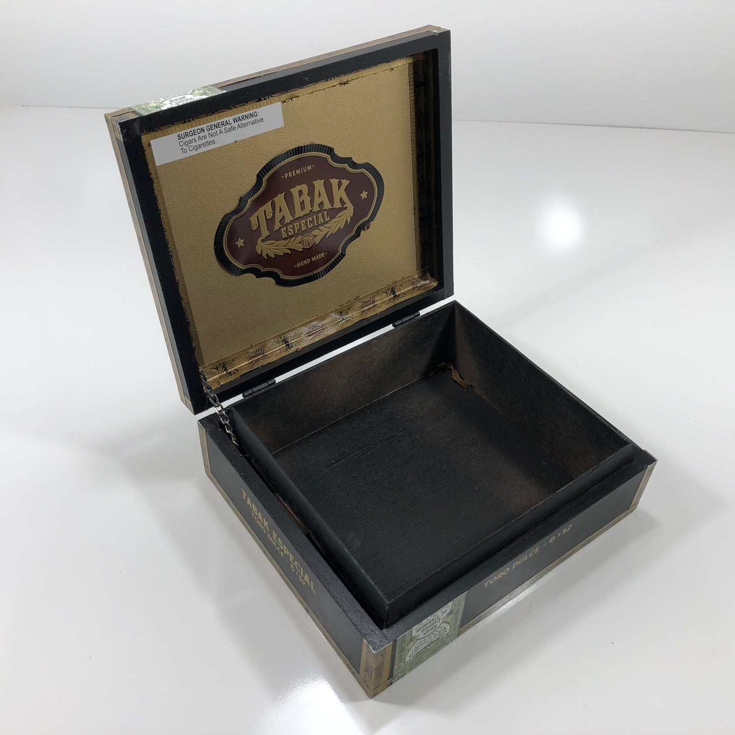 Tabak Especial Toro Empty Wooden Cigar Box 9.25x8x3