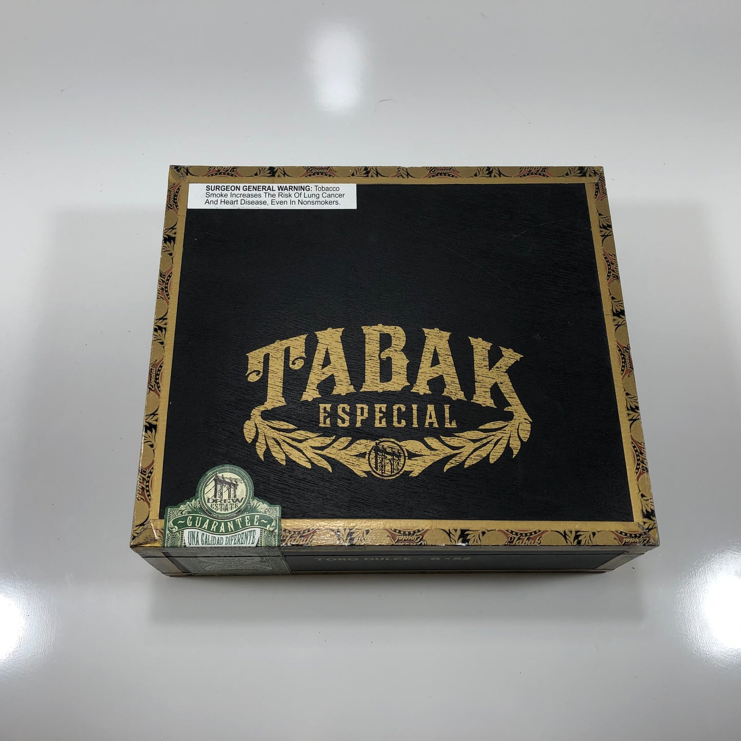 Tabak Especial Toro Empty Wooden Cigar Box 9.25x8x3