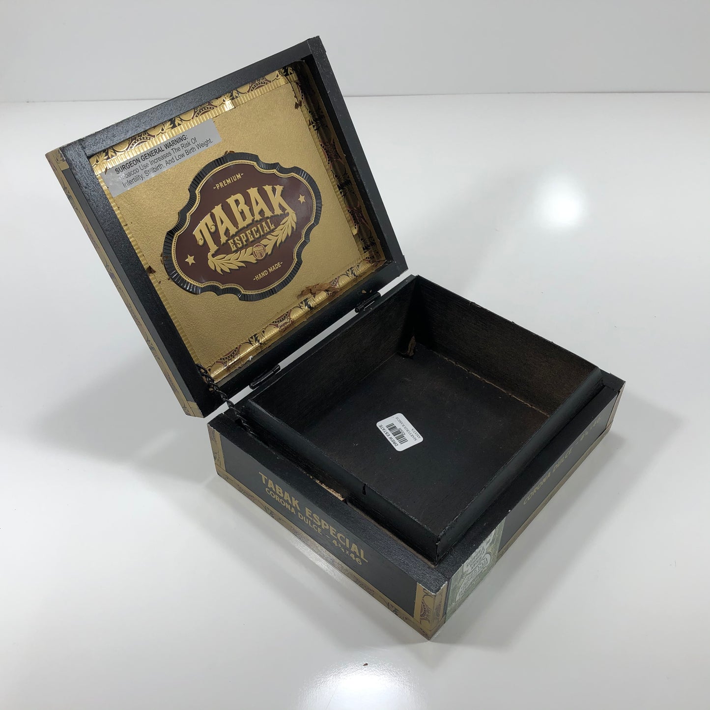 Tabak Especial Corona Empty Wooden Cigar Box 8x7x3