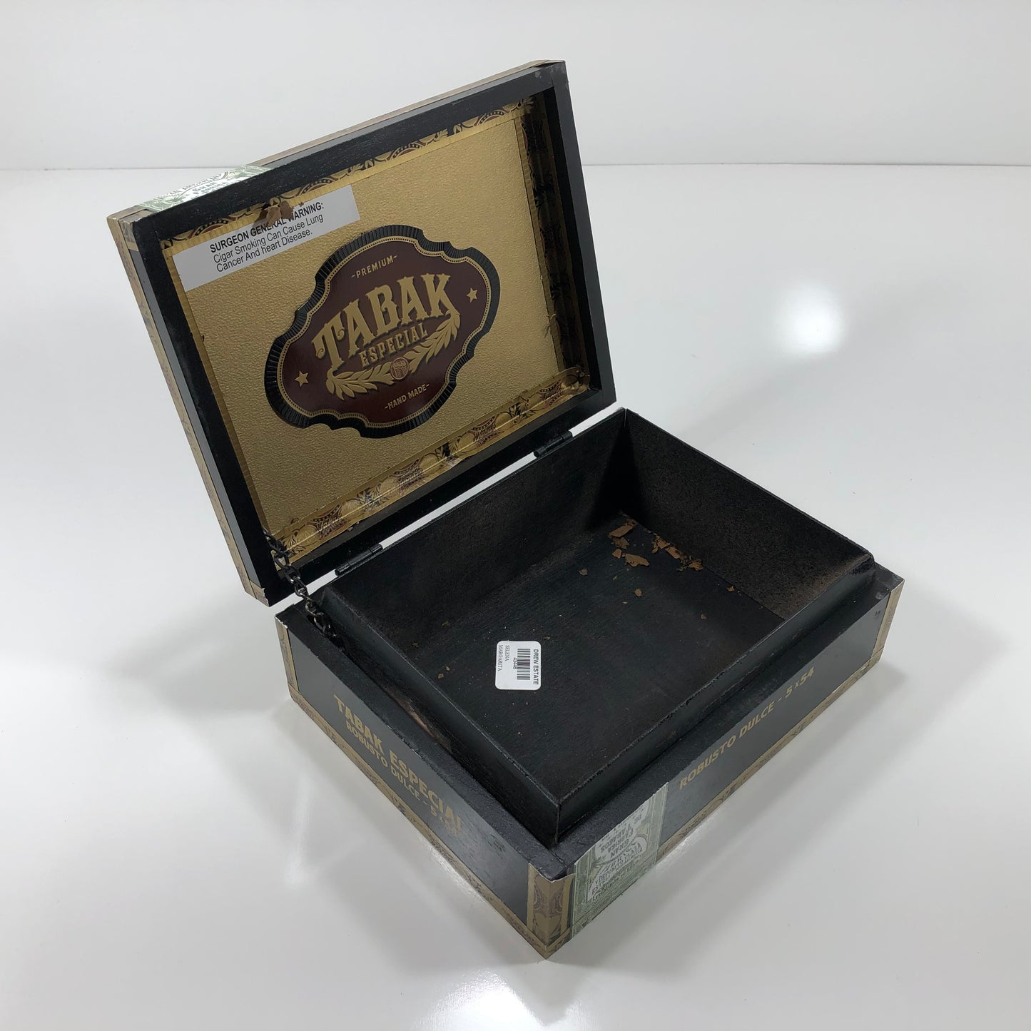 Tabak Especial Robusto Empty Wooden Cigar Box 9x7x3