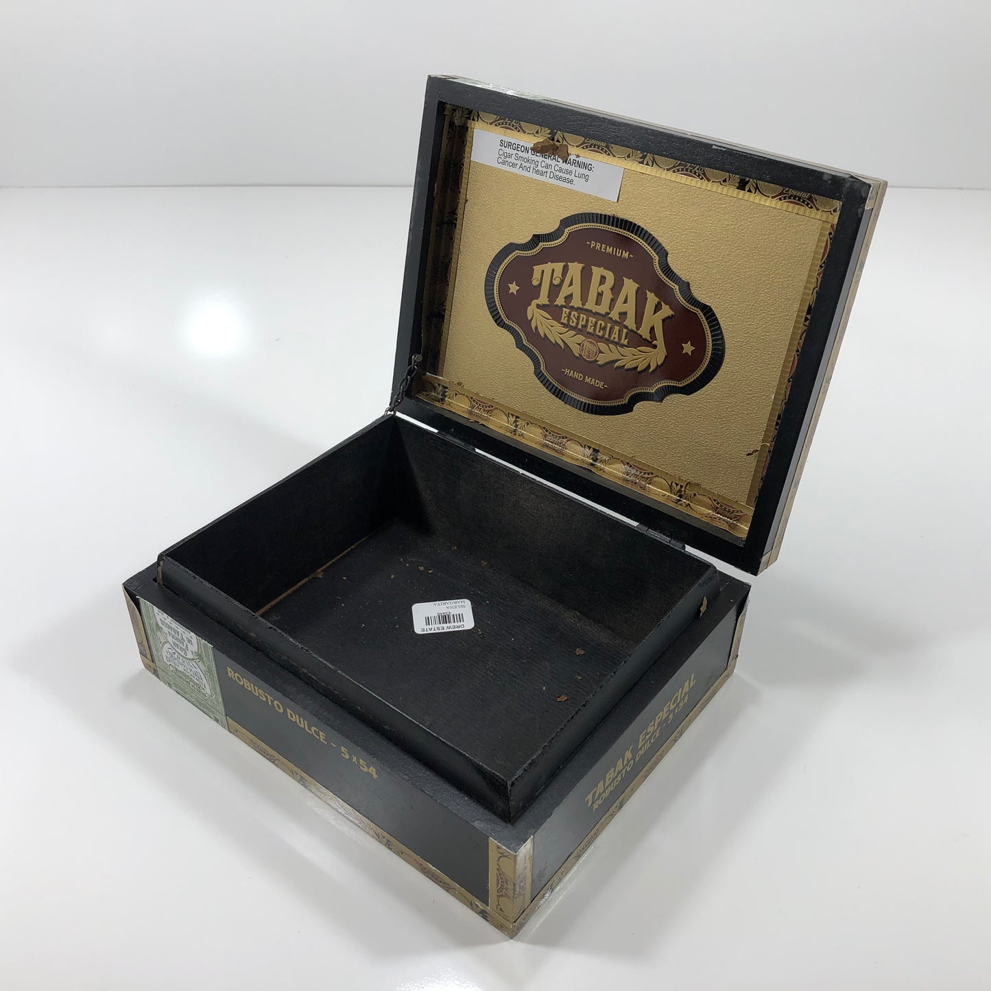 Tabak Especial Robusto Empty Wooden Cigar Box 9x7x3