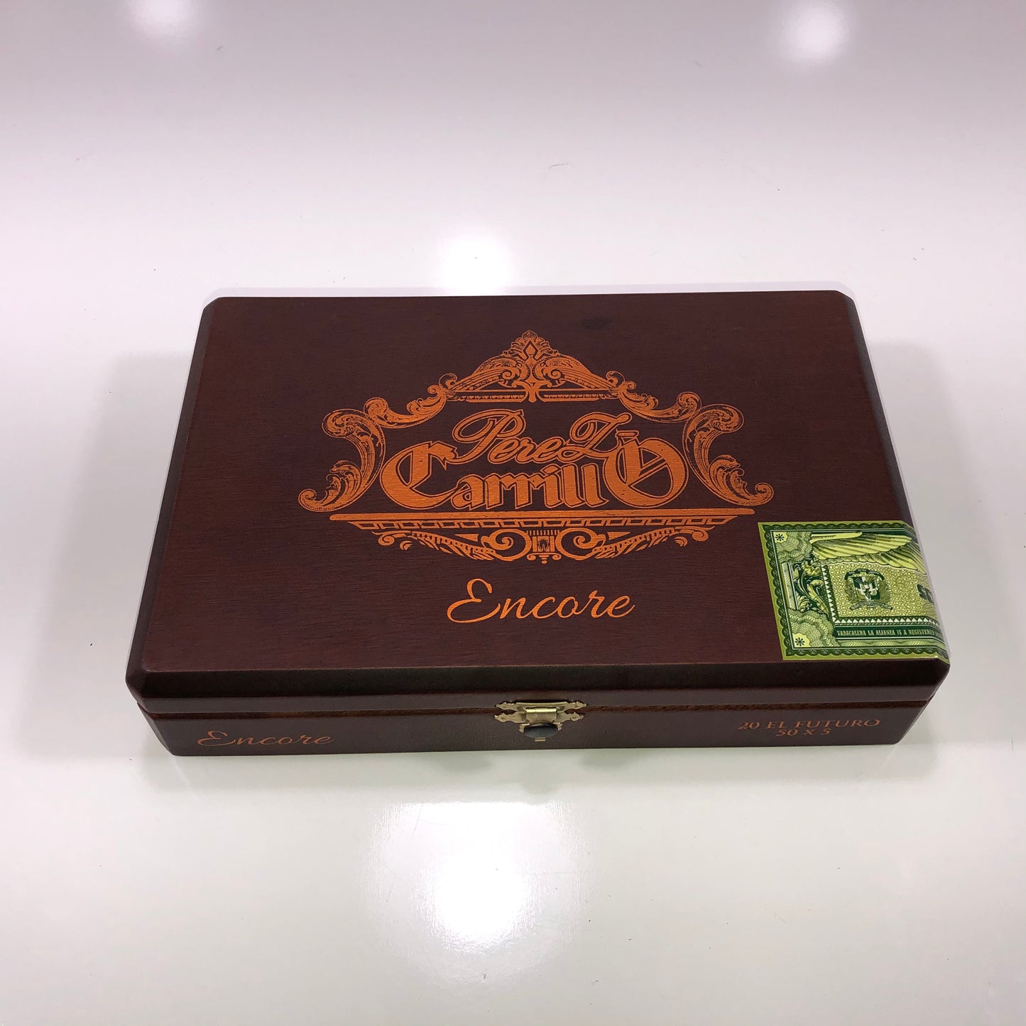 Ep Carrillo El Futuro Empty Wooden Cigar Box 9.25x6.25x2