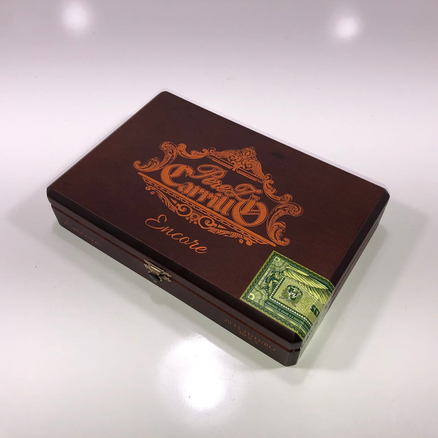 Ep Carrillo El Futuro Empty Wooden Cigar Box 9.25x6.25x2