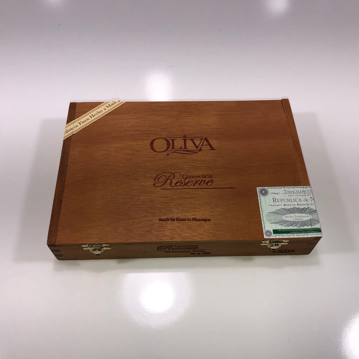 Oliva Reserve Double Empty Wooden Cigar Box 9.75x6.75x1.75