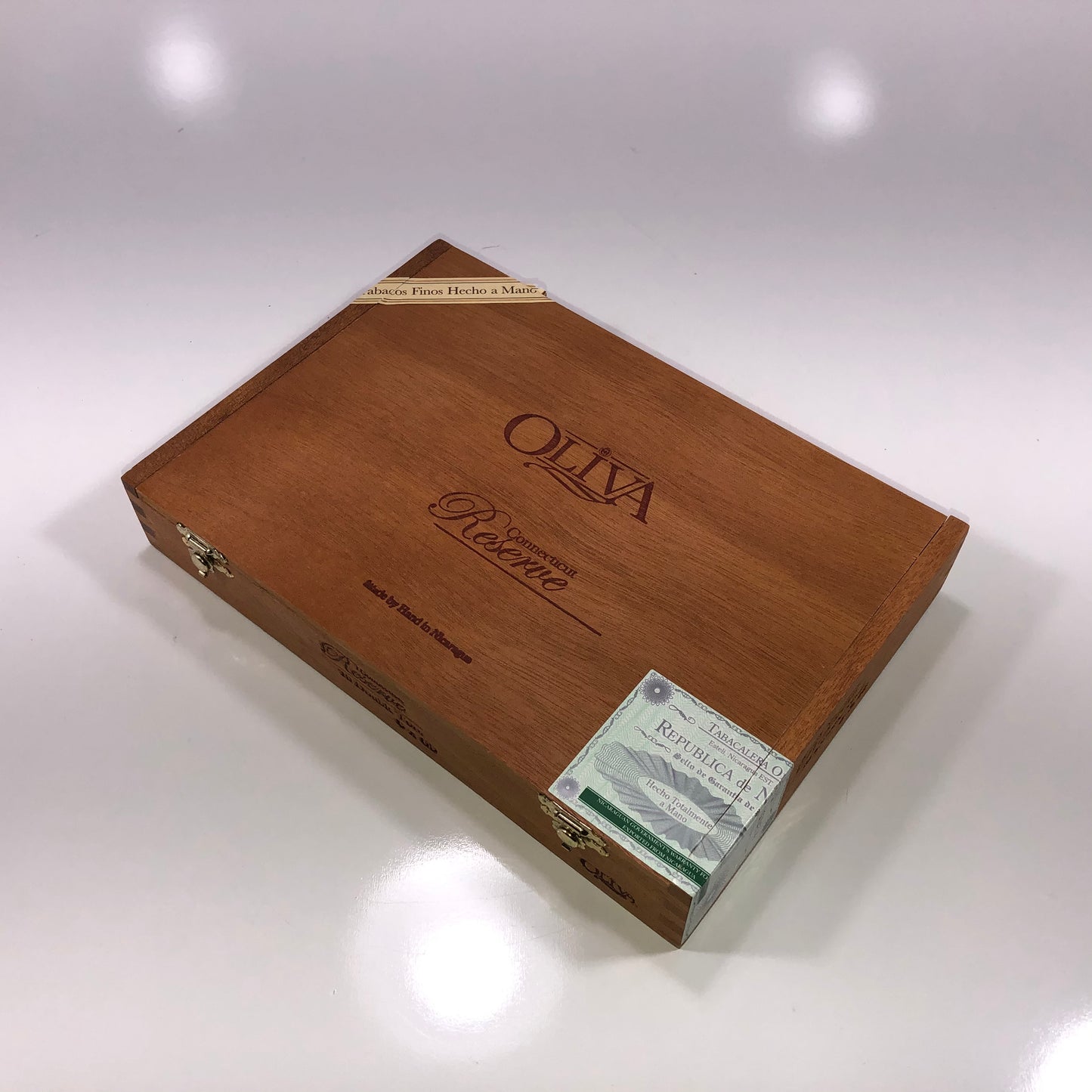 Oliva Reserve Double Empty Wooden Cigar Box 9.75x6.75x1.75