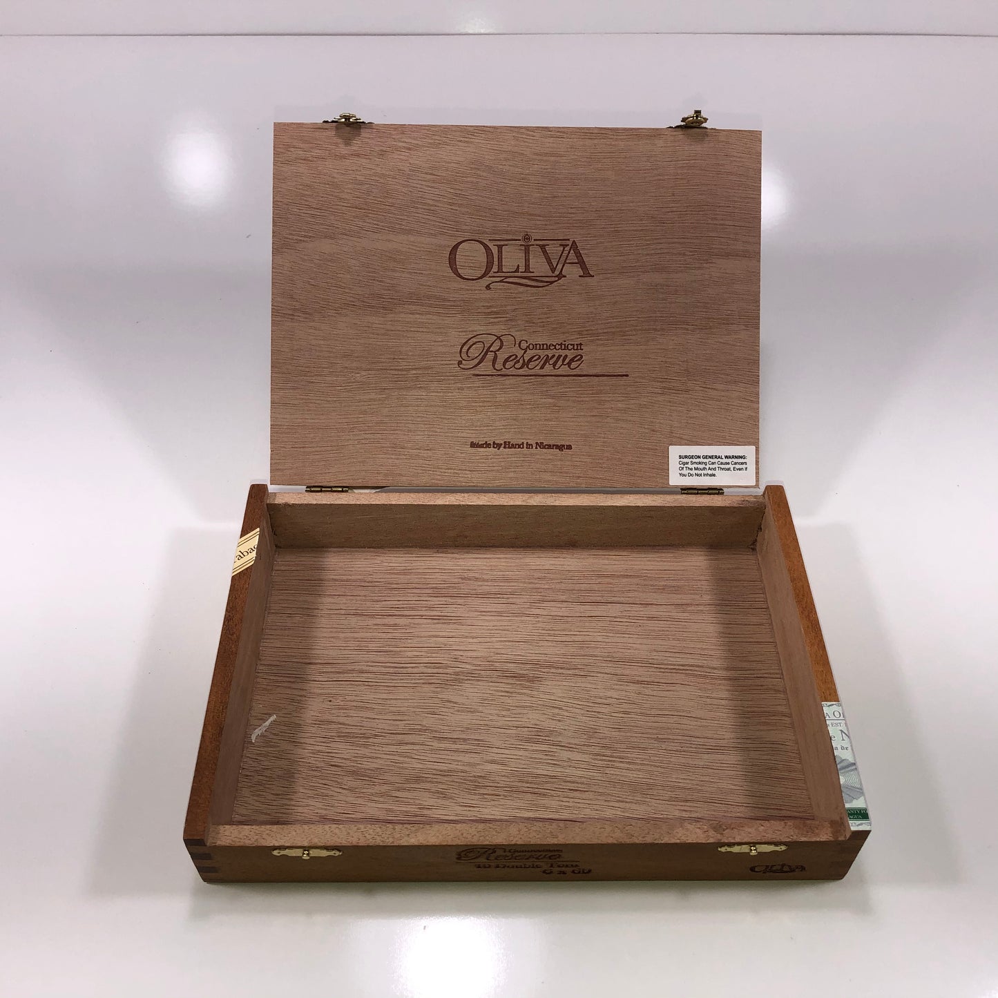 Oliva Reserve Double Empty Wooden Cigar Box 9.75x6.75x1.75