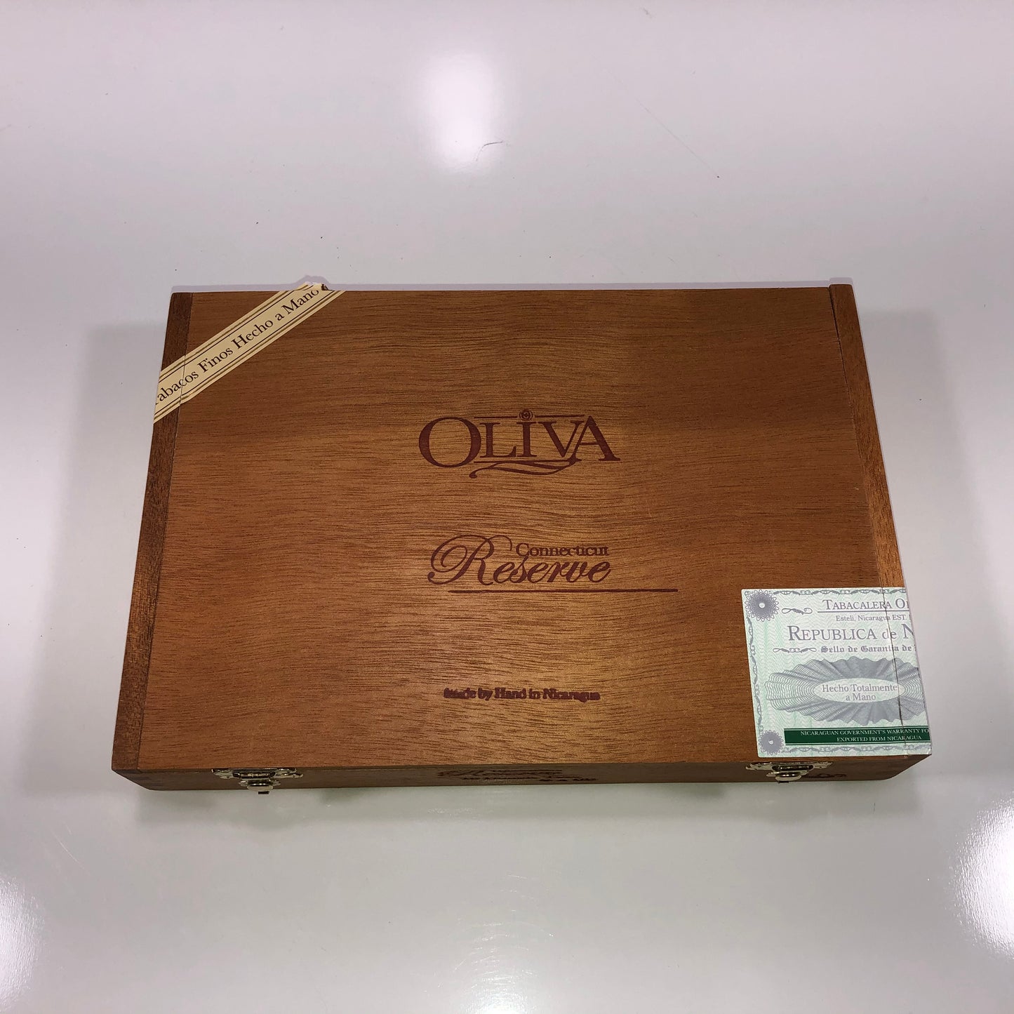 Oliva Reserve Double Empty Wooden Cigar Box 9.75x6.75x1.75