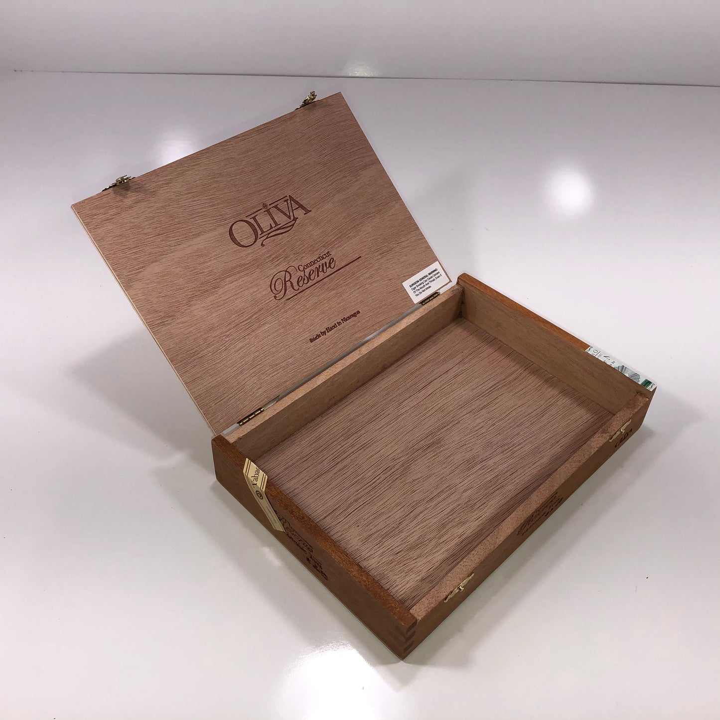 Oliva Reserve Double Empty Wooden Cigar Box 9.75x6.75x1.75