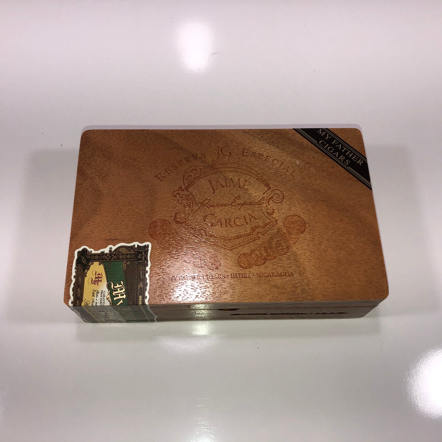 Jamie Garcia Petit Robusto Empty Wooden Cigar Box 8.75x5.5x2.25