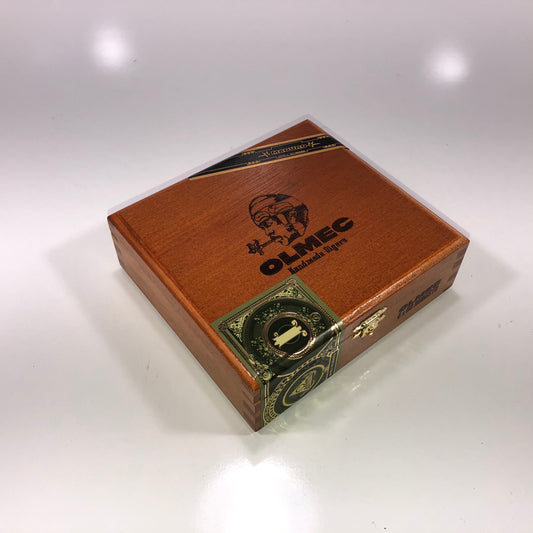 Olmec Robusto Empty Wooden Cigar Box 6.25x5.75x2