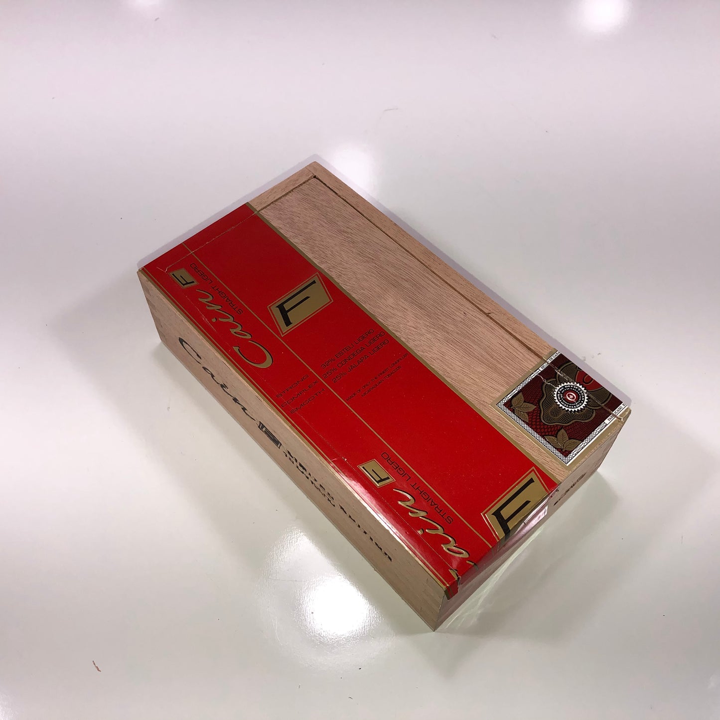 Oliva Cain Lancero Empty Wooden Cigar Box 4.25x8x2.25