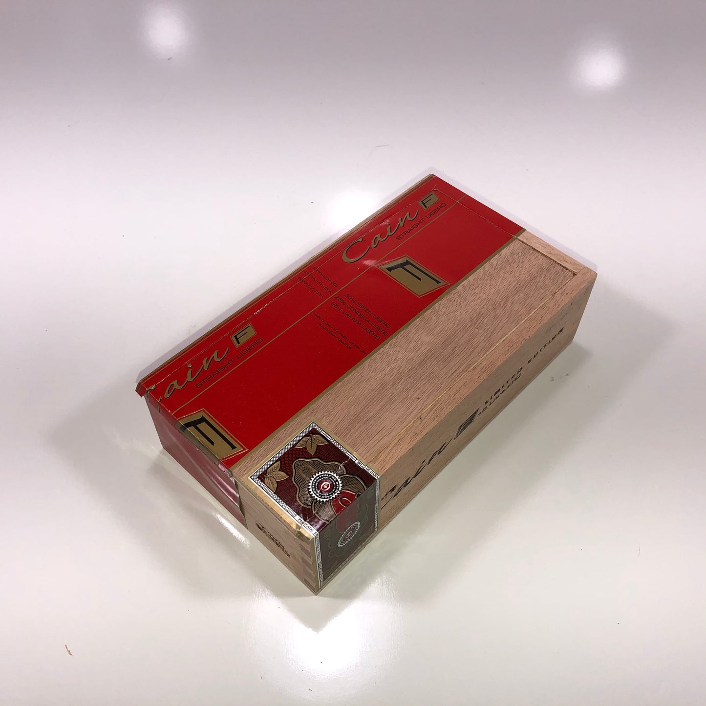 Oliva Cain Lancero Empty Wooden Cigar Box 4.25x8x2.25