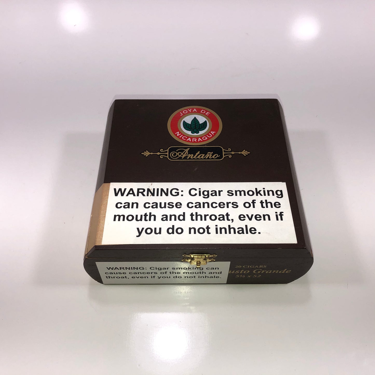 Joya De Nicaragua Robusto Grande Empty Wooden Cigar Box 6.75x6.25x2.5