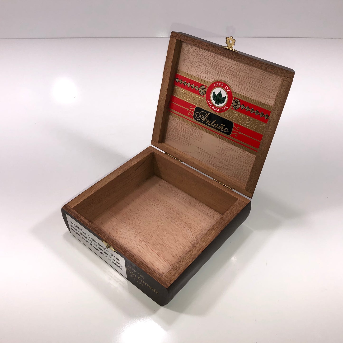 Joya De Nicaragua Robusto Grande Empty Wooden Cigar Box 6.75x6.25x2.5