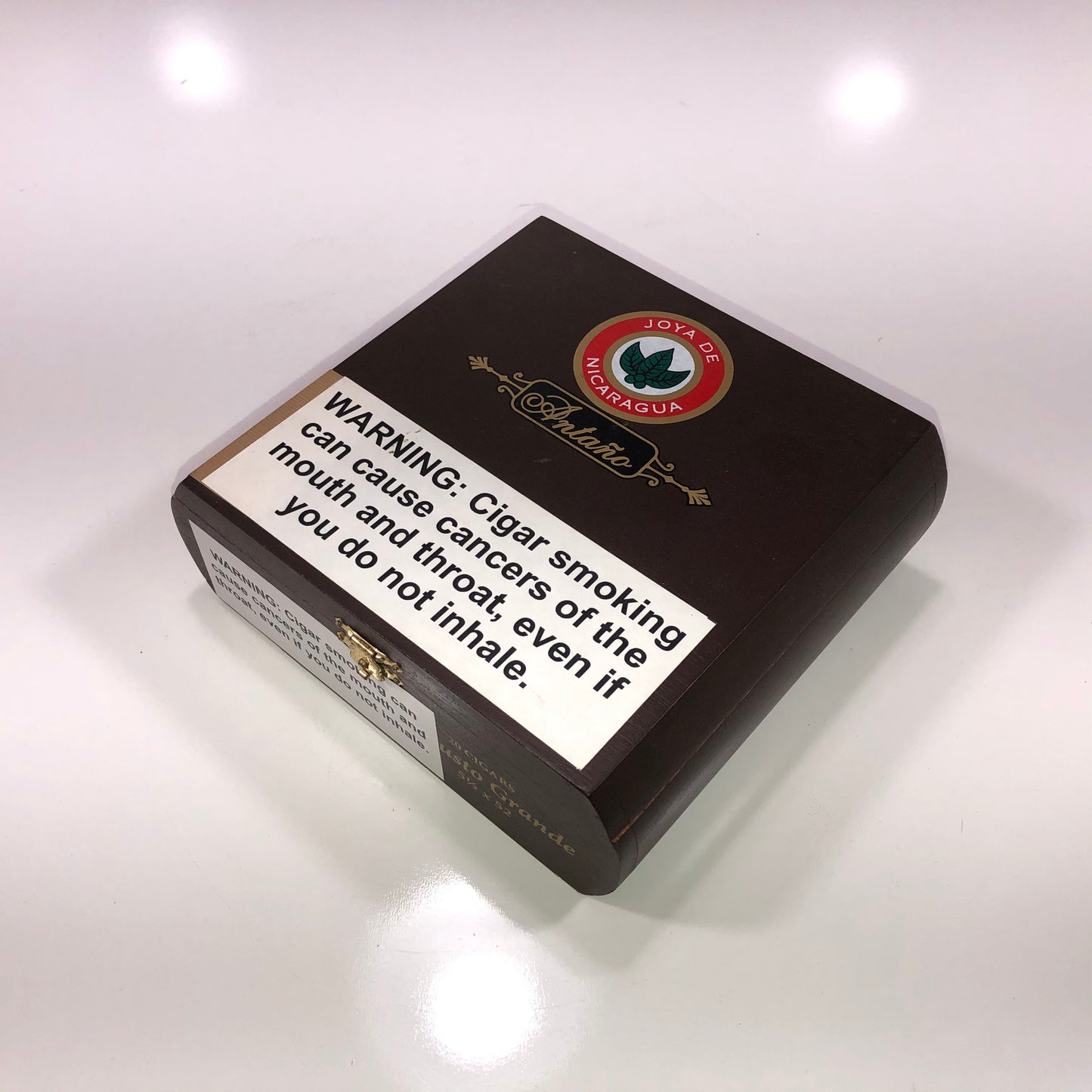 Joya De Nicaragua Robusto Grande Empty Wooden Cigar Box 6.75x6.25x2.5