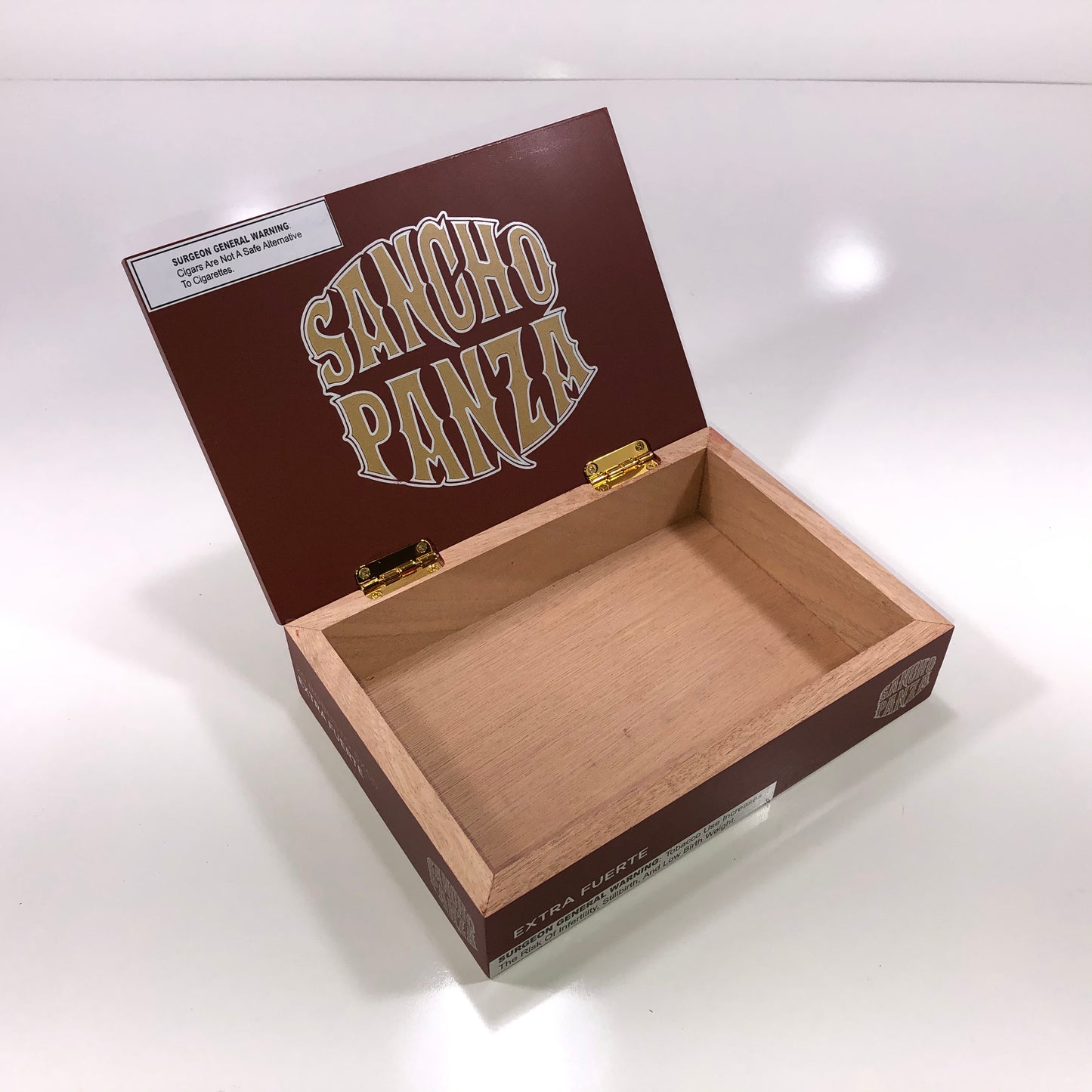 Sancho Panza Extra Fuerte Robusto Empty Wooden Cigar Box 8.75x6.25x2.25