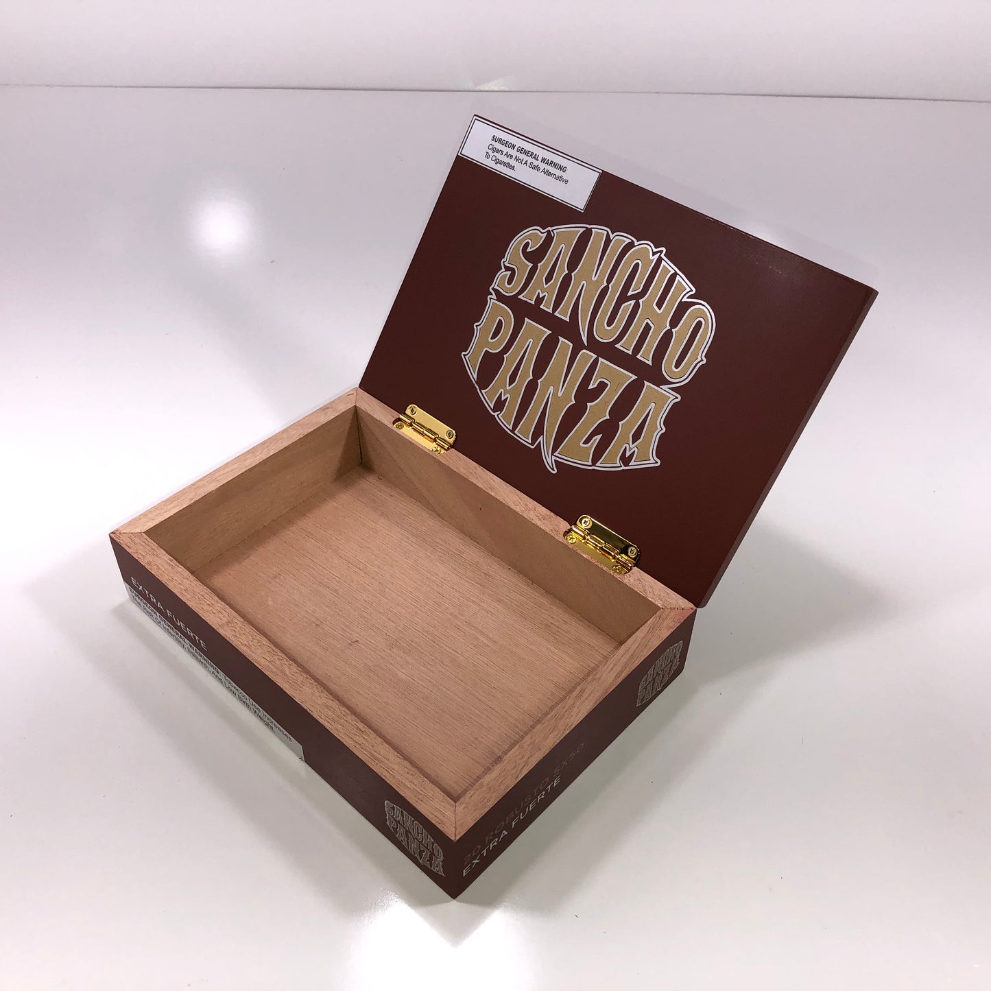 Sancho Panza Extra Fuerte Robusto Empty Wooden Cigar Box 8.75x6.25x2.25