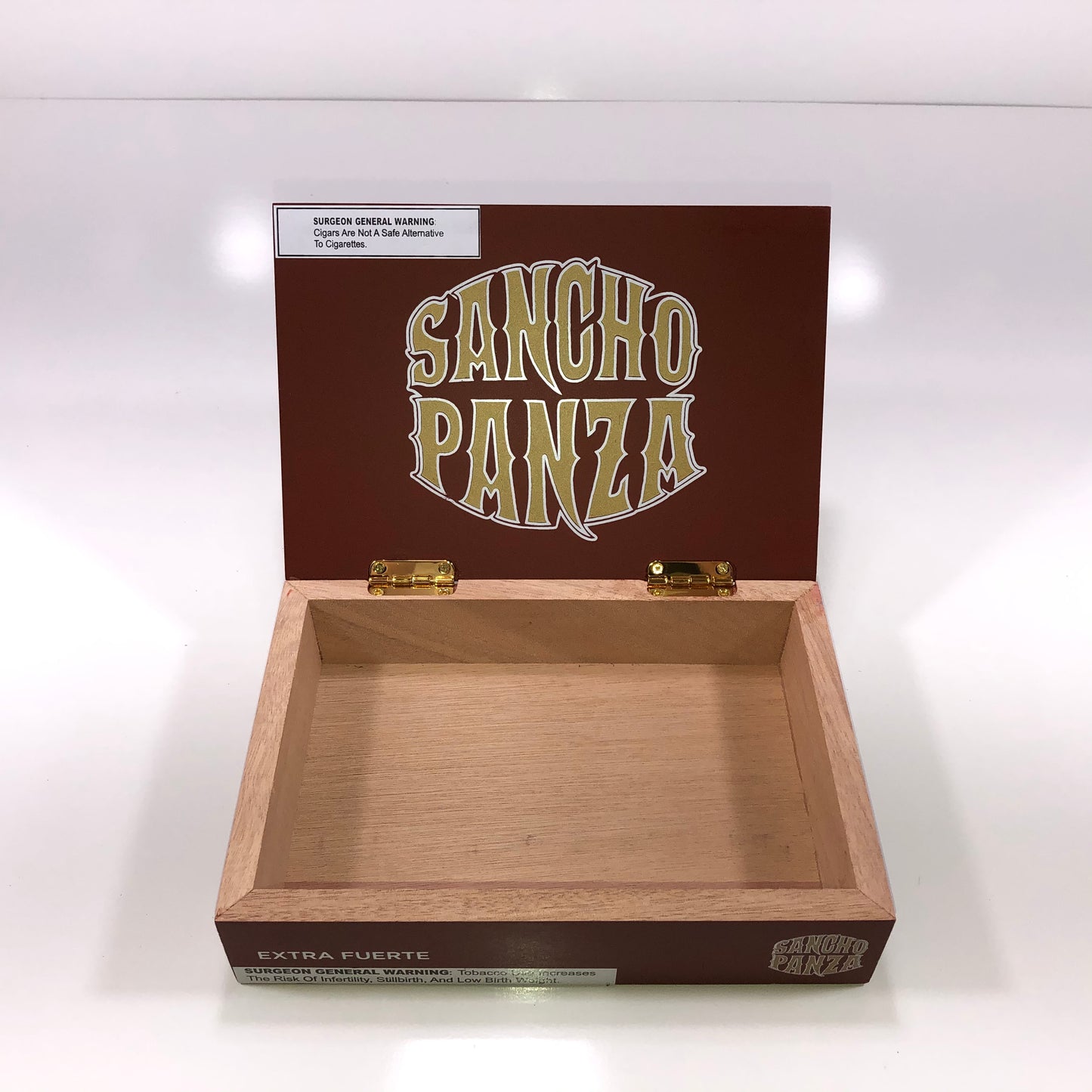 Sancho Panza Extra Fuerte Robusto Empty Wooden Cigar Box 8.75x6.25x2.25