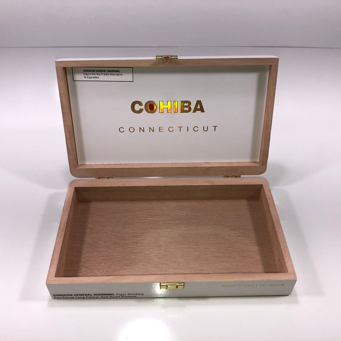 Cohiba Connecticut Robusto Tubo Empty Wooden Cigar Box 11.5x6.75x2