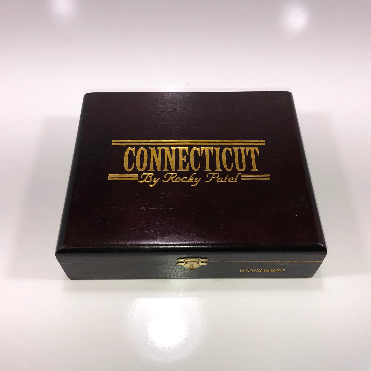 Rocky Patel Connecticut Torpedo Empty Wooden Cigar Box 8.5x7.25x2.25