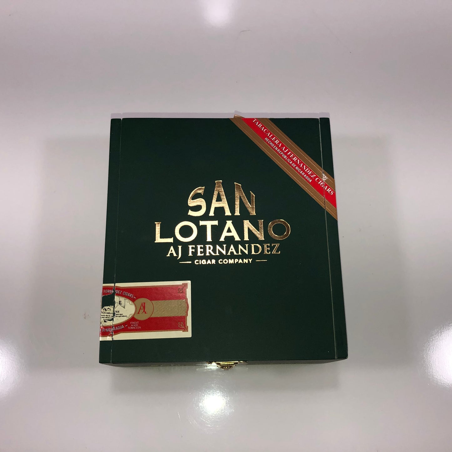 Aj Fernandez San Lotano Requiem Toro Empty Wooden Cigar Box 6.25x6.75x2.5