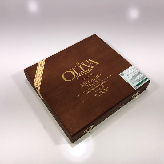 Oliva Serie V Melanio Churchill Empty Wooden Cigar Box 8.75x8x1.5