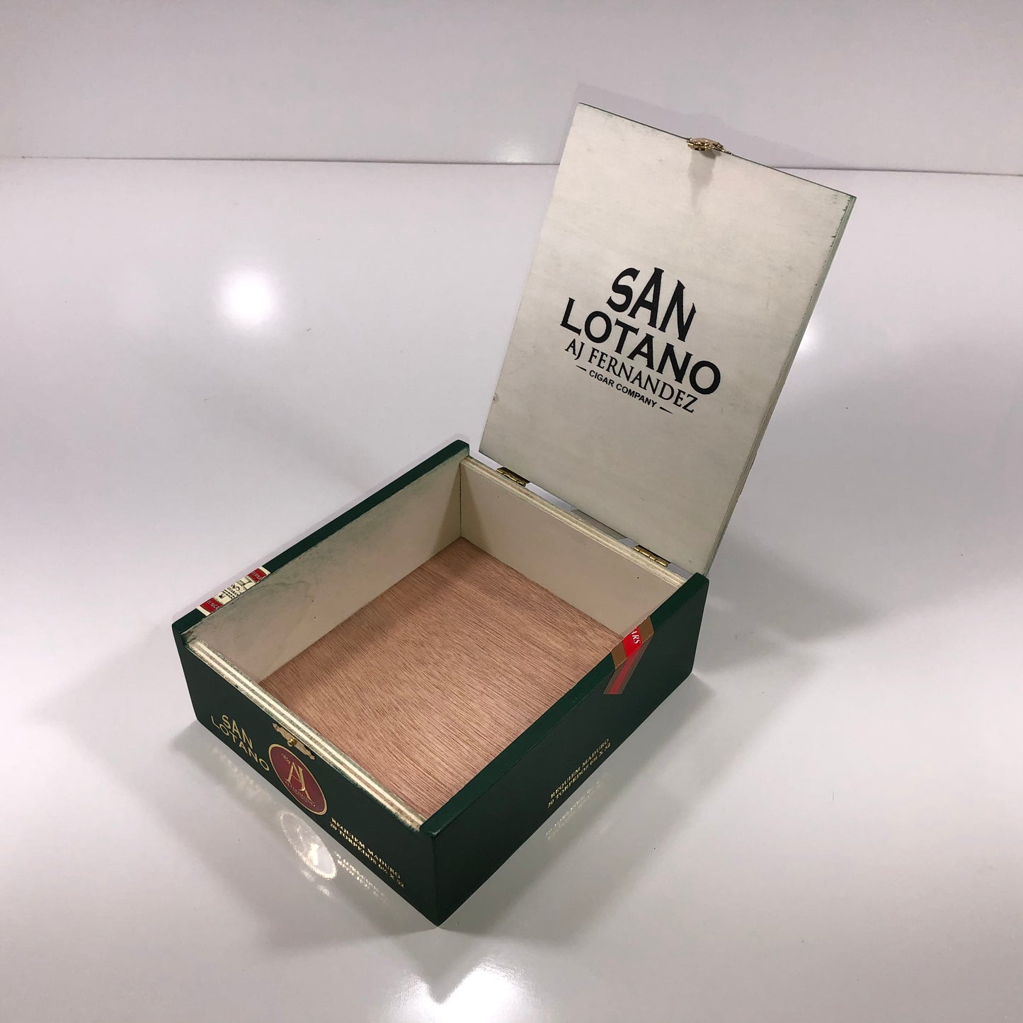 Aj Fernandez San Lotano Requiem Torpedo Empty Wooden Cigar Box 6.25x7.25x2.5