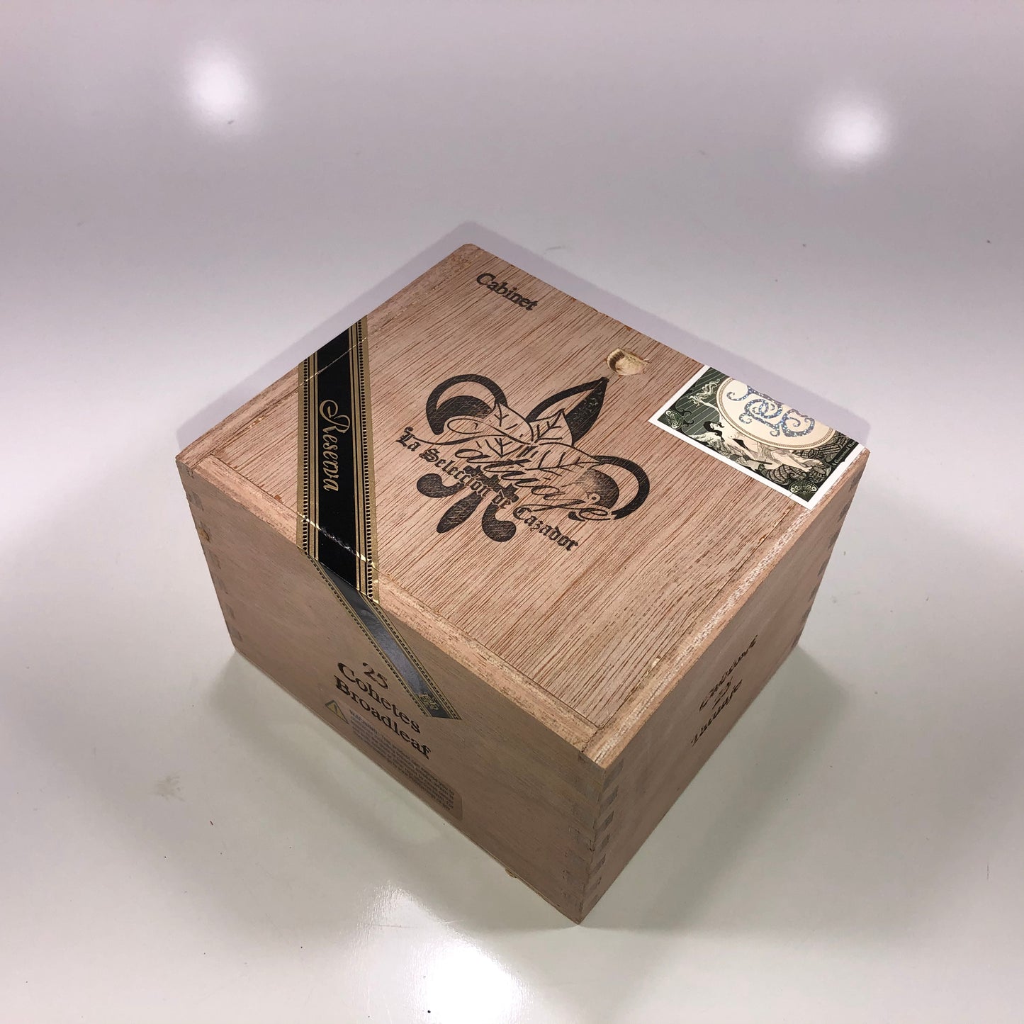 Tatuaje Cabinet Cohetes Empty Wooden Cigar Box 5.5x4.75x3.75