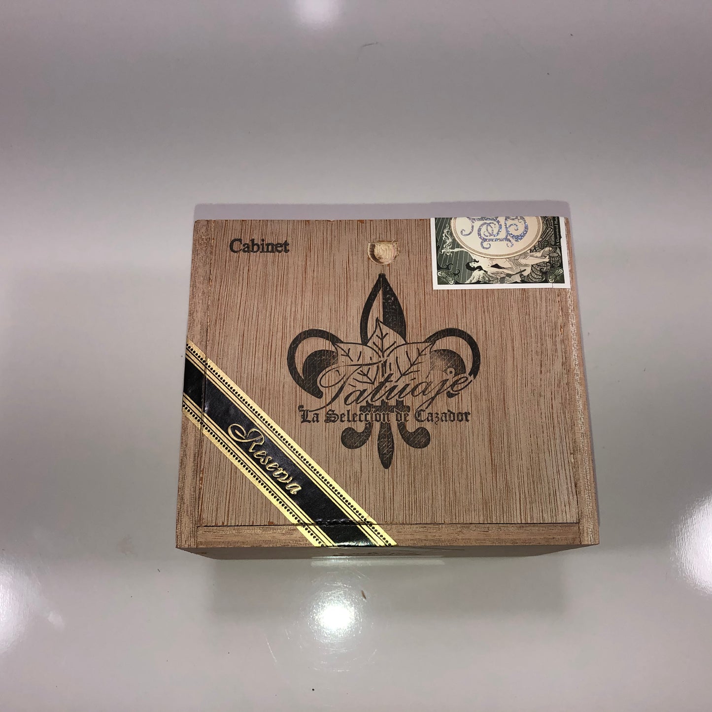 Tatuaje Cabinet Cohetes Empty Wooden Cigar Box 5.5x4.75x3.75