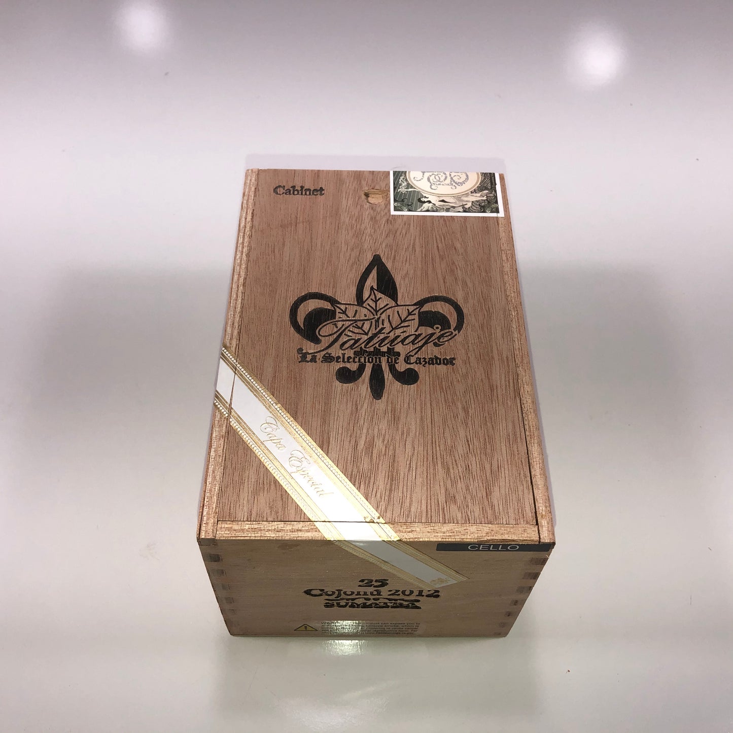 Tatuaje Cojonu 2012 Empty Wooden Cigar Box 4.75x7.25x4