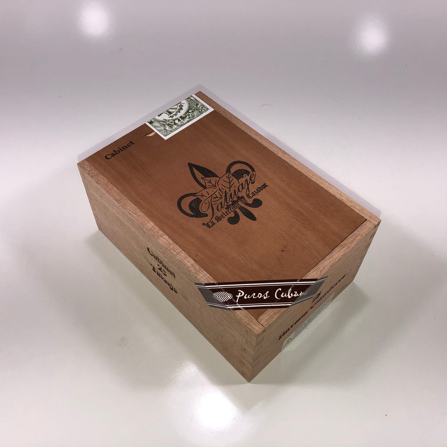 Tatuaje Cazadores Empty Wooden Cigar Box 4.75x7.25x3.25