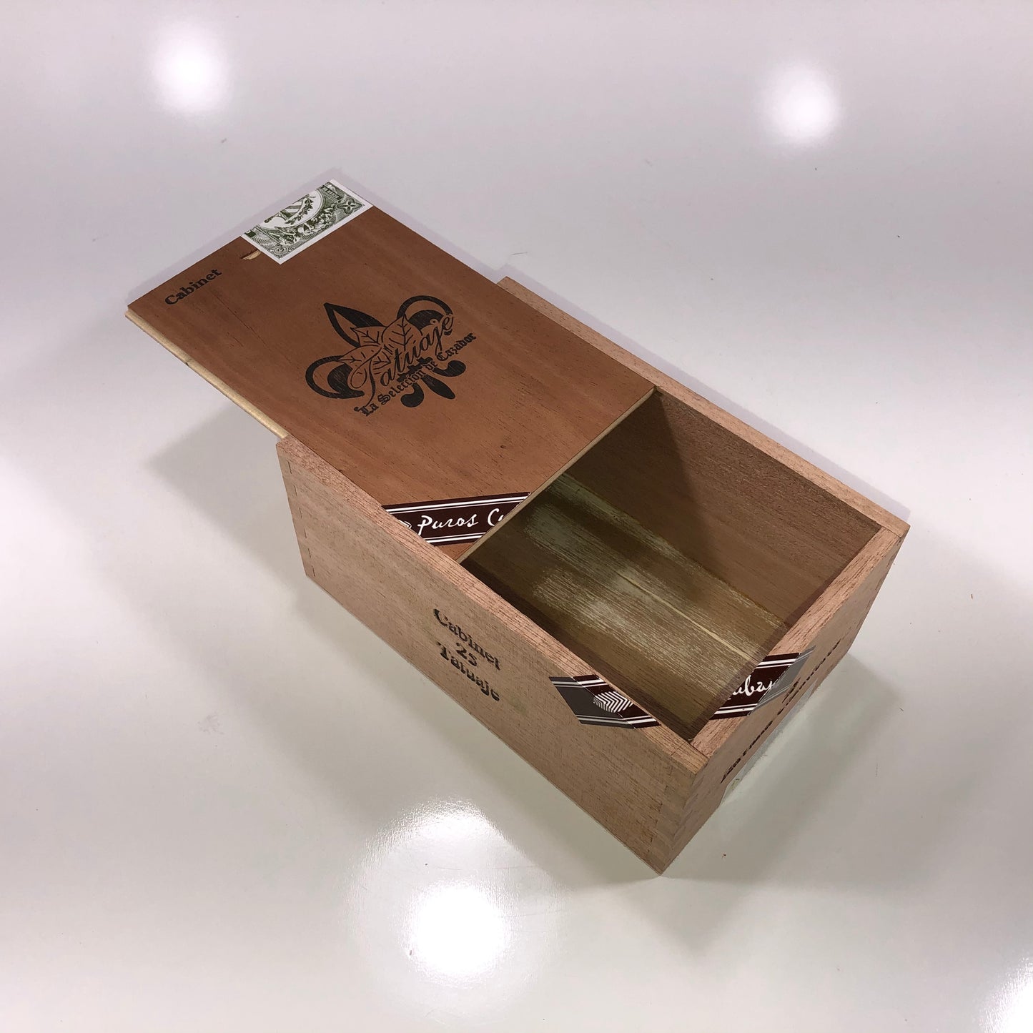 Tatuaje Cazadores Empty Wooden Cigar Box 4.75x7.25x3.25