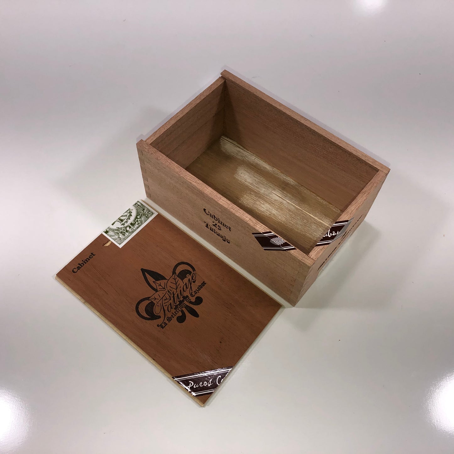 Tatuaje Cazadores Empty Wooden Cigar Box 4.75x7.25x3.25