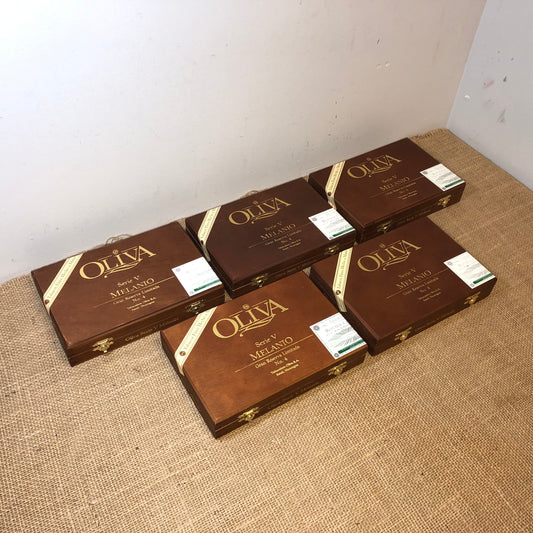 Lot of 5 Oliva No4 Empty Wooden Cigar Boxes 8.25x5.75x1.5 #3