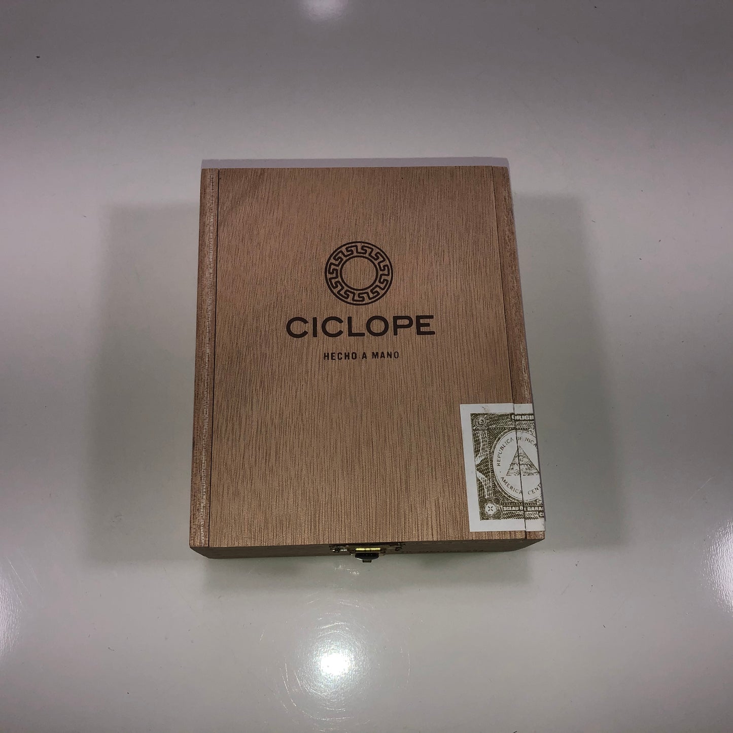 Ciclope Empty Wooden Cigar Box 4.75x5.75x1.75