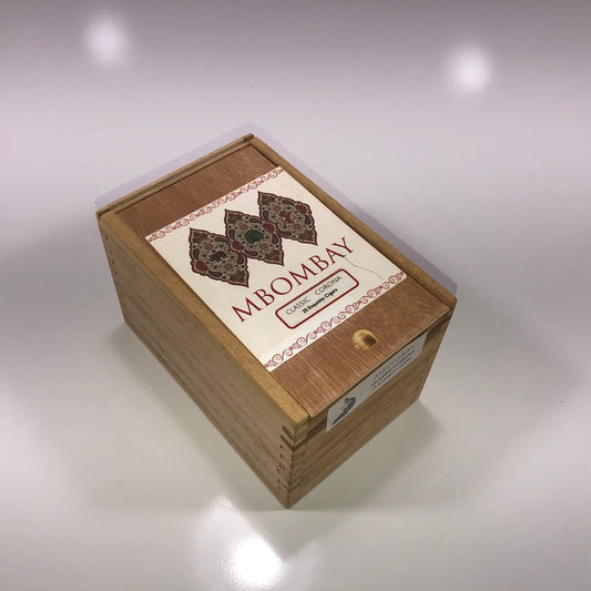 Mbombay Classic Maduro Empty Wooden Cigar Box 4.25x6.5x4