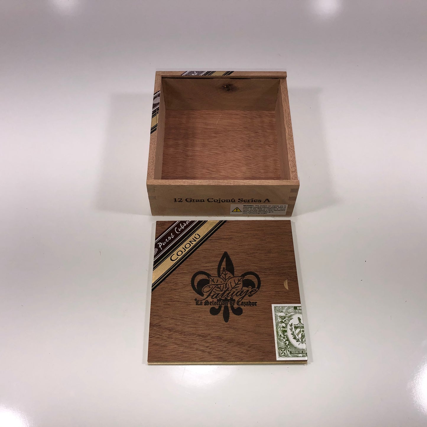 Tatuaje Gran Cojonu Empty Wooden Cigar Box 6x5.75x2.25