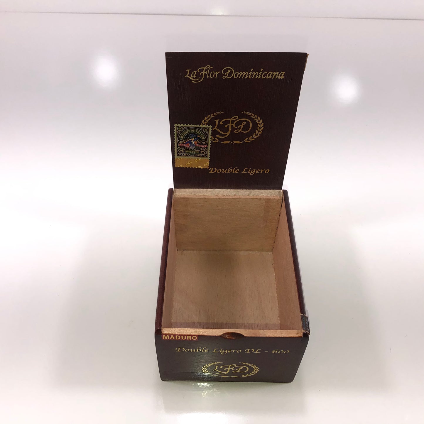 LFD DL600 Empty Wooden Cigar Box 4.5x6x3.5