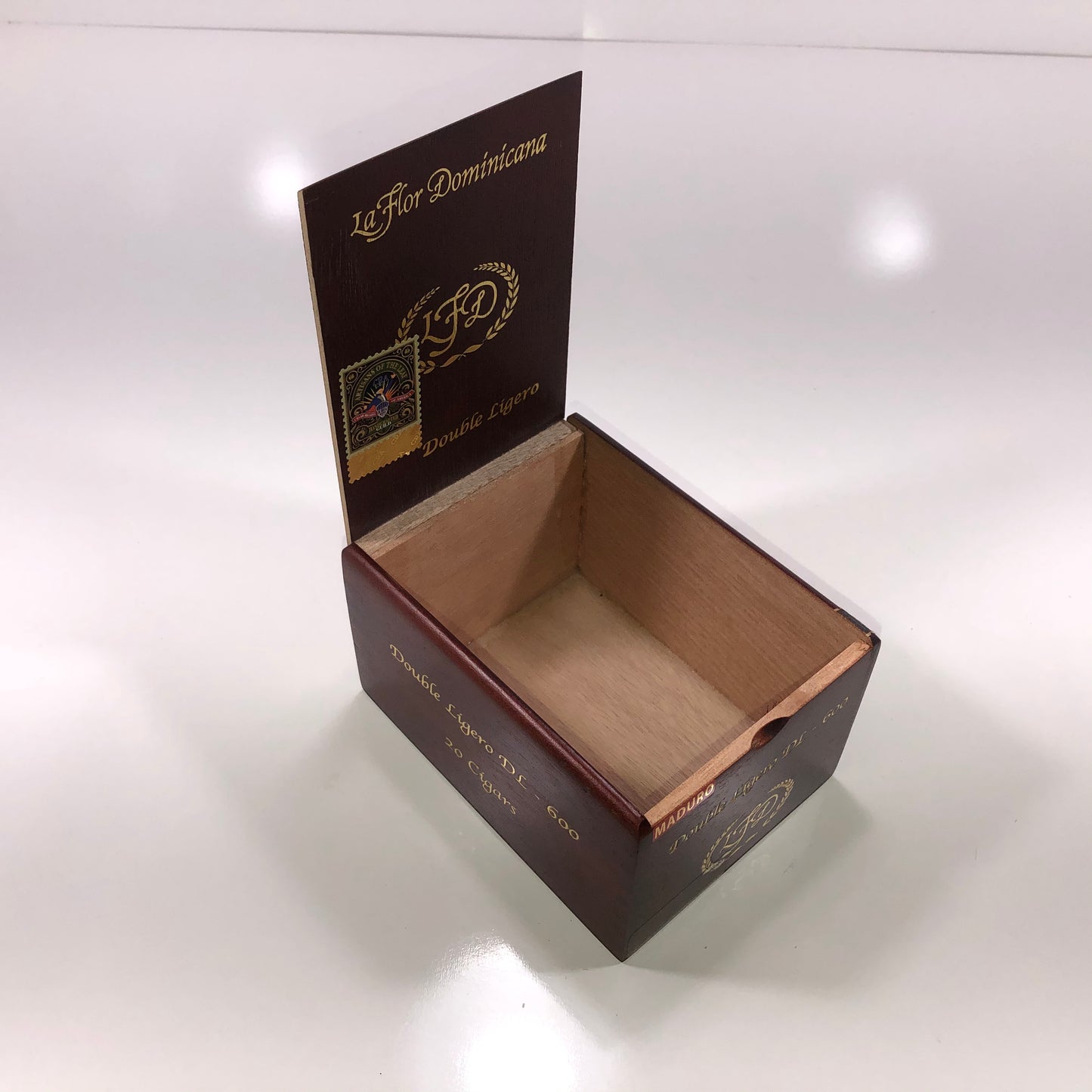 LFD DL600 Empty Wooden Cigar Box 4.5x6x3.5