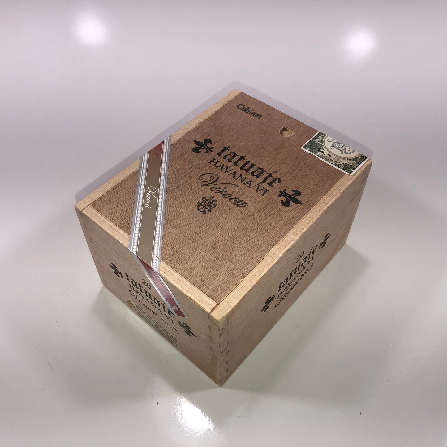 Tatuaje Verocu No2 Red Empty Wooden Cigar Box 4.75x6.25x3.75