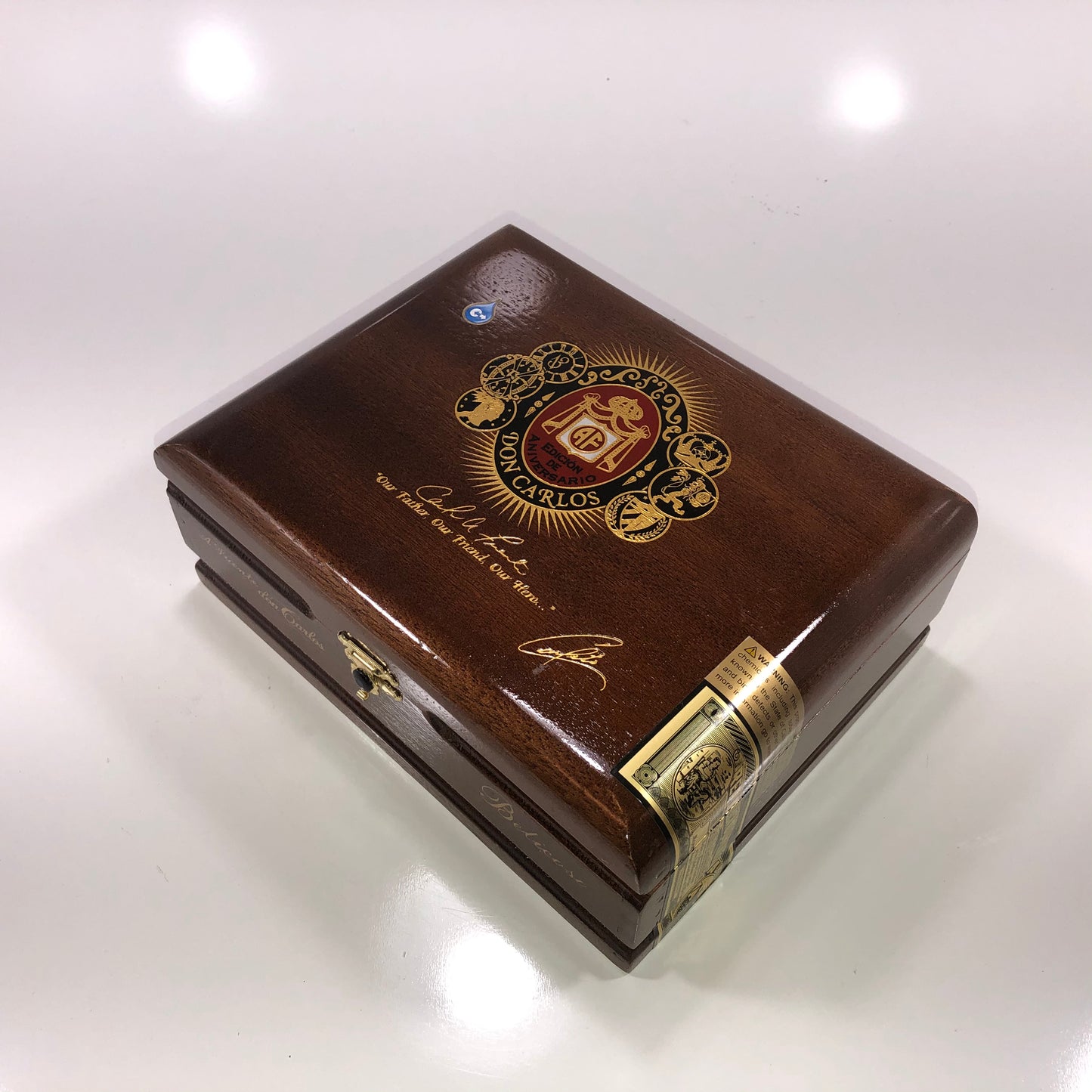 Arturo Fuente Don Carlos Belicoso Empty Wooden Cigar Box 8.25x6.25x3.25