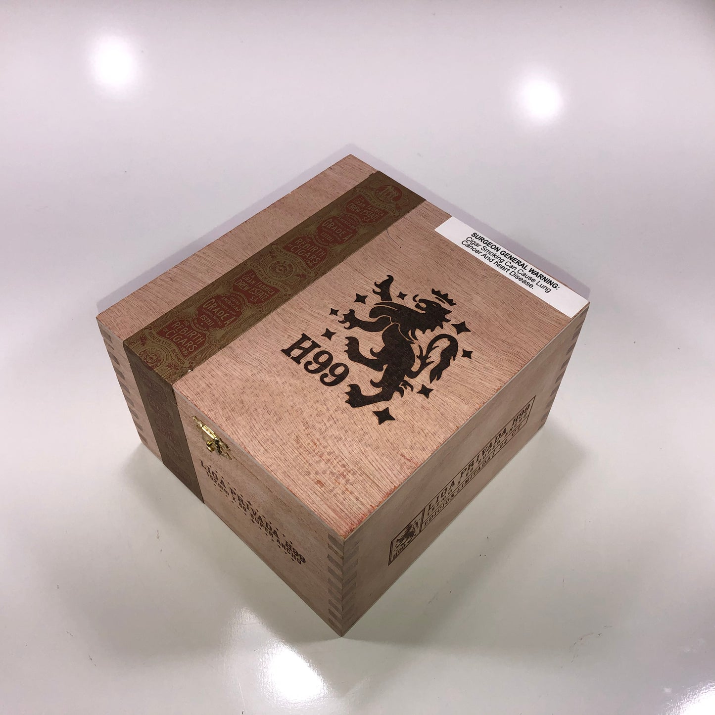 Liga Privada H99 Ancho Empty Wooden Cigar Box 6.5x7x4.5