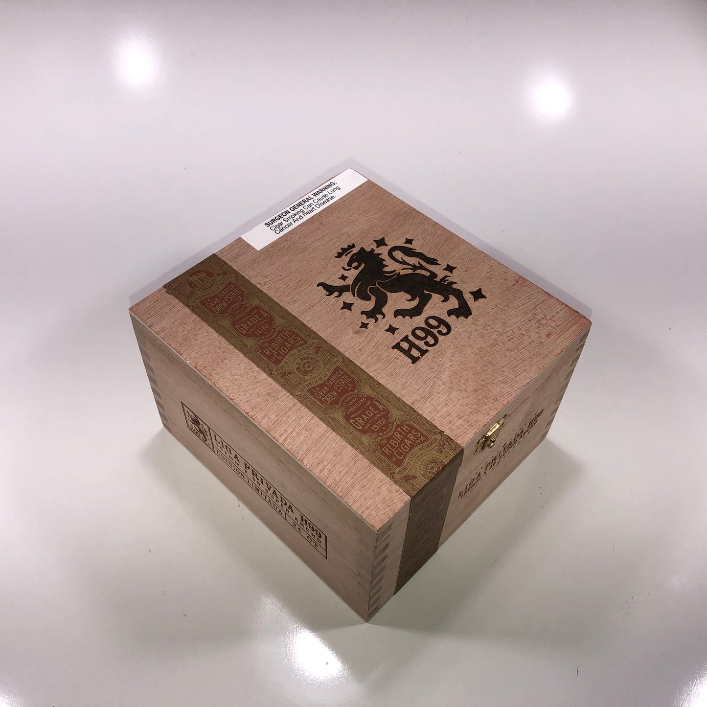 Liga Privada H99 Ancho Empty Wooden Cigar Box 6.5x7x4.5