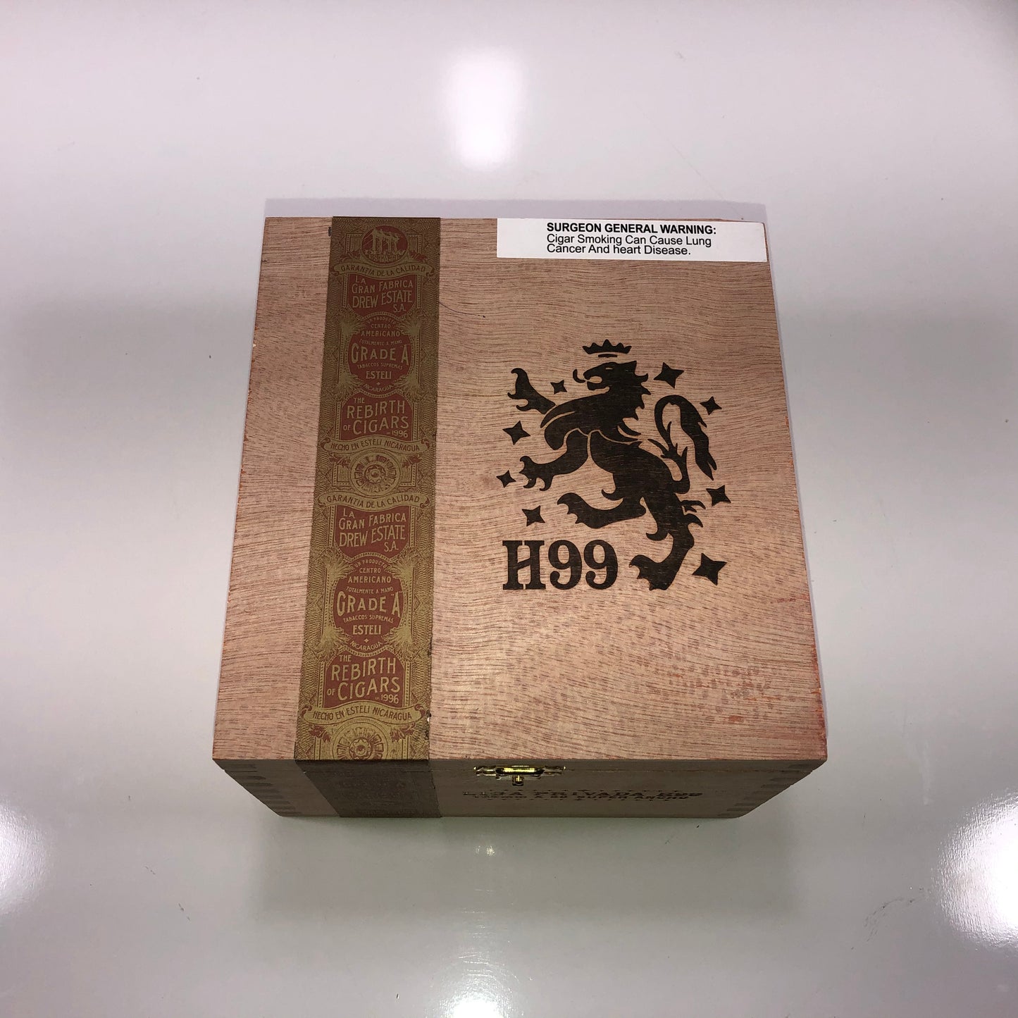 Liga Privada H99 Ancho Empty Wooden Cigar Box 6.5x7x4.5
