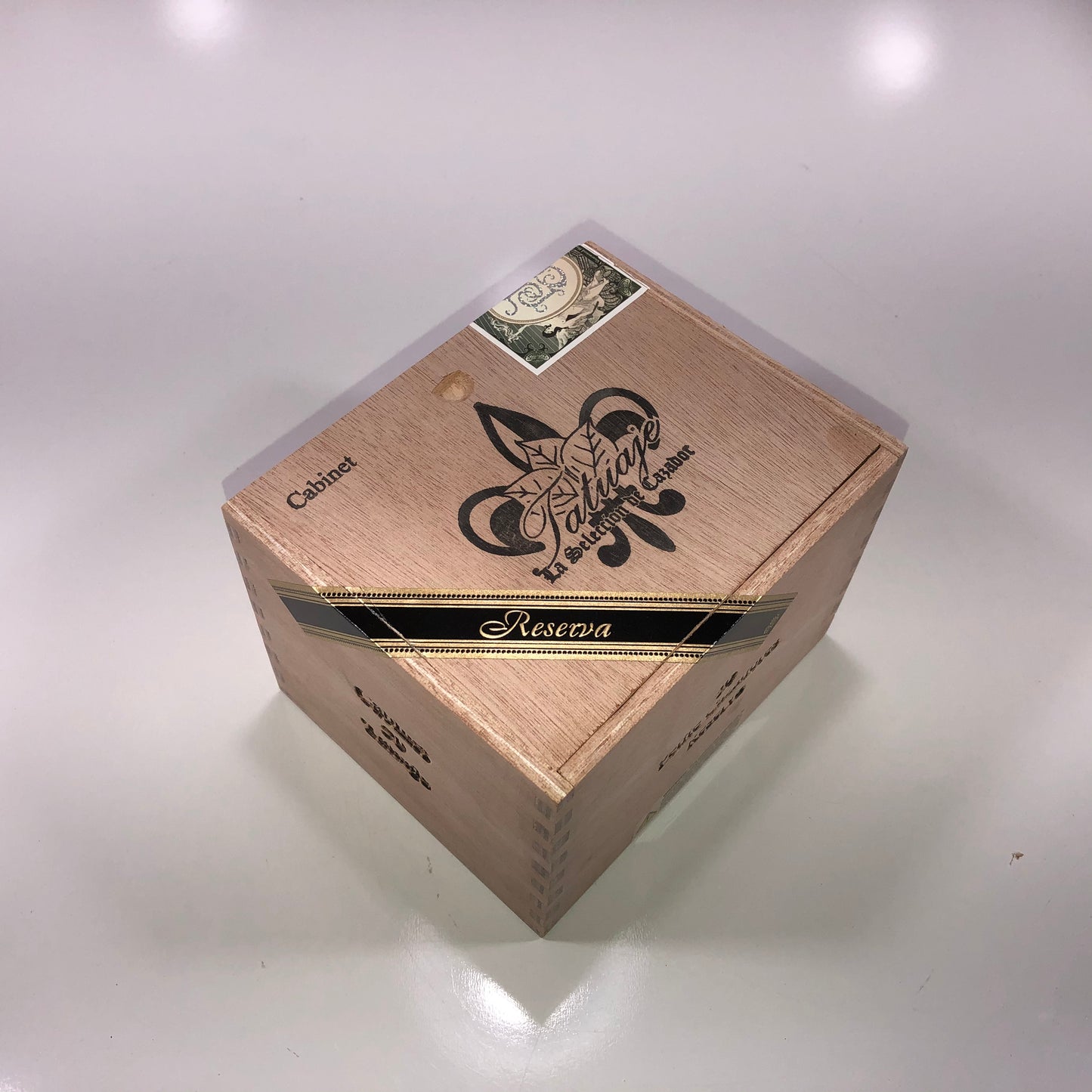 Tatuaje Petite Cazadores Empty Wooden Cigar Box 5.75x4.75x4.25