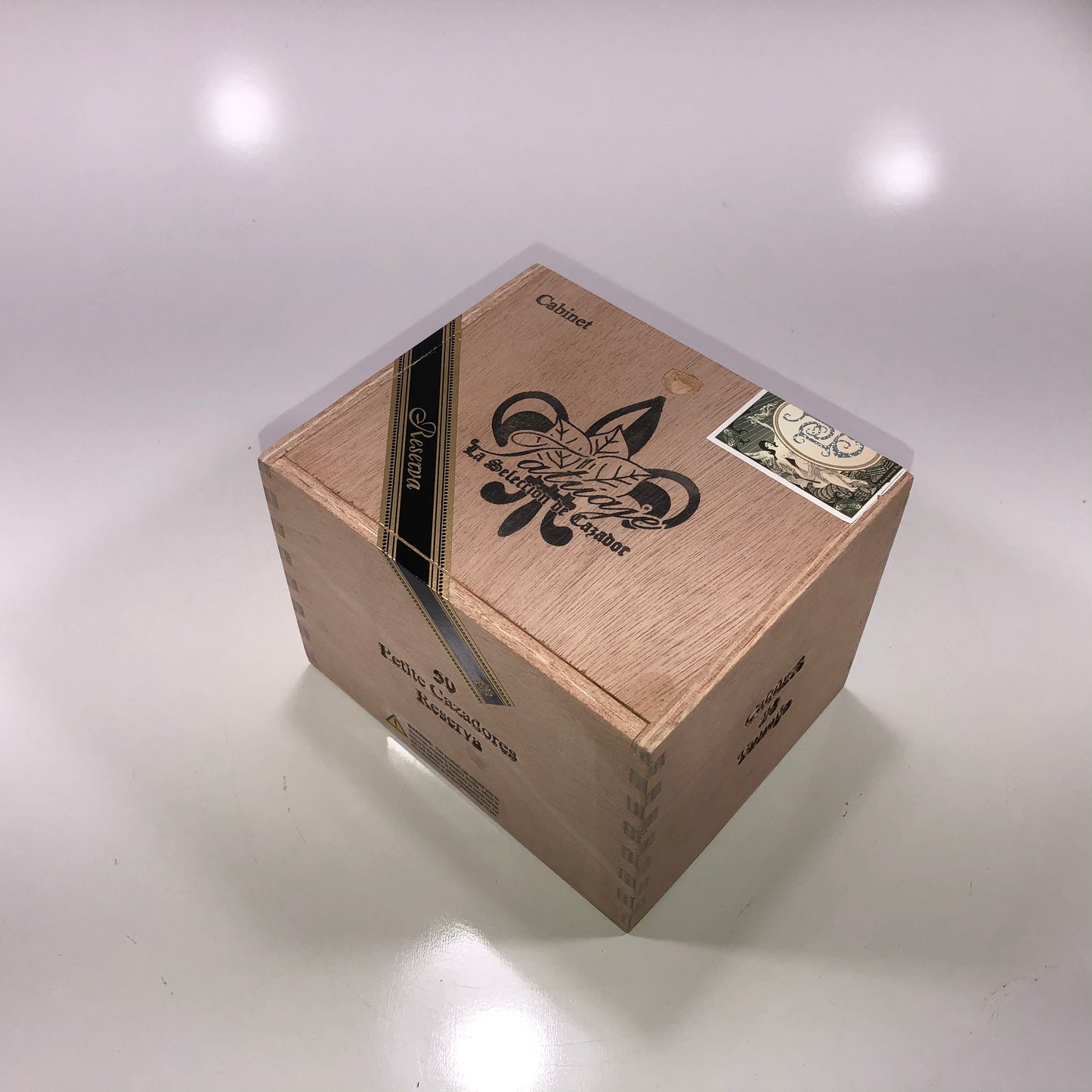 Tatuaje Petite Cazadores Empty Wooden Cigar Box 5.75x4.75x4.25